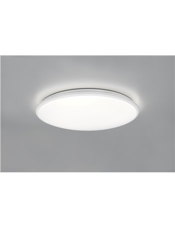 Limbus plafoniera led bordo bianco con dimmerazione con interruttore d.50cm