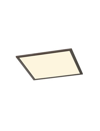 Phoenix plafoniera led quadrata dimmerabile nera diff. Bianco 45x45