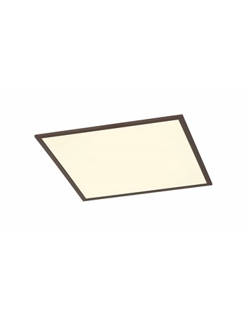 Phoenix plafoniera led quadrata dimmerabile nera diff. Bianco 62x62