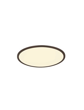 Phoenix plafoniera led tonda dimmerabile nera diff. Bianco d. 62