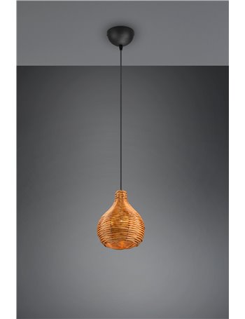 Sprout sospensione in sisal colore naturale d. 18cm