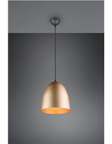 Tilda sospensione metallo cupola ottone d.25cm