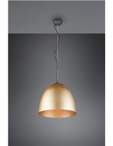 Tilda sospensione metallo cupola ottone d.40cm