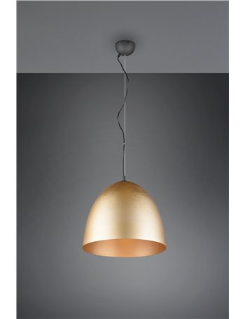 Tilda sospensione metallo cupola ottone d.40cm