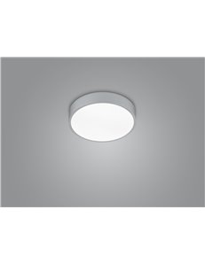 Waco plafoniera led dimmerabile metallo alluminio con interruttore per variazione temperatura di colore led d. 30cm