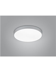 Waco plafoniera led dimmerabile metallo alluminio con interruttore per variazione temperatura di colore led d. 50cm