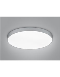 Waco plafoniera led dimmerabile metallo alluminio con interruttore per variazione temperatura di colore led d. 75cm