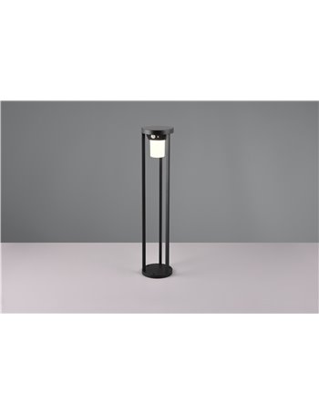 Carmo palo alto da esterno solare ricaricabile con sensore h76,5cm ip54