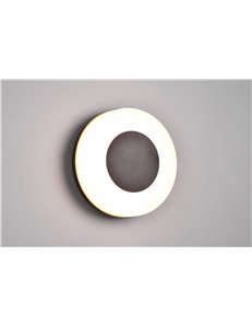 Morena applique da esterno led tonda con variazione temperatura di colore d.25cm ip54