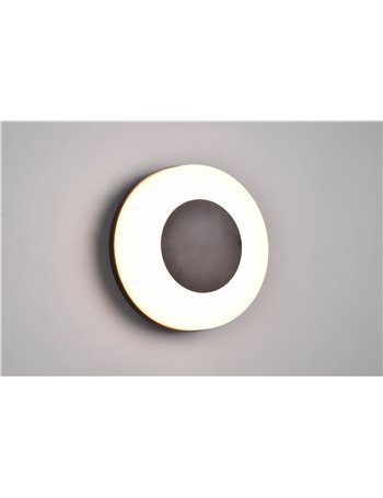 Morena applique da esterno led tonda con variazione temperatura di colore d.25cm ip54