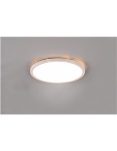 Aureo plafoniera led bordo bianco con telecomando multifunzione retro illuminata rgb d. 30cm