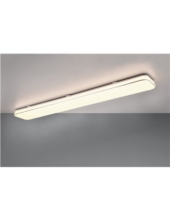 Blanca plafoniera led rettangolare dimmerabile con interruttore 120cm x 17cm