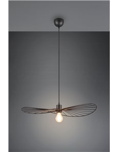 Chapeau sospensione metallo nero d.60cm 2