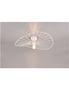 Chapeau plafoniera metallo bianco d.60cm 2