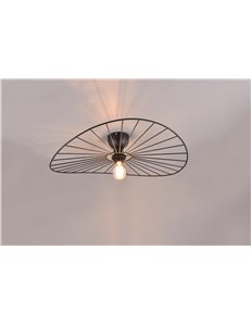 Chapeau plafoniera metallo nero d.60cm 2