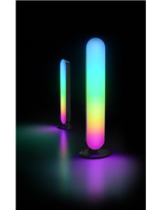 Game set 2 lampade da tavolo e applique led con telecomando multifunzione luce bianca + rgb con luce dinamica e controllo del su 2