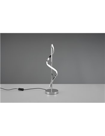 Isabel lampada da tavolo led cromata h. 56cm