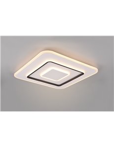 Jora plafoniera led quadrata con telecomando multifunzione 60cm x 60cm