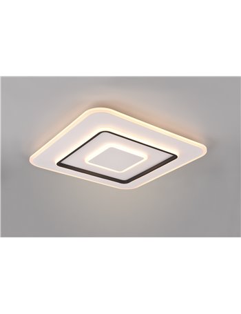 Jora plafoniera led quadrata con telecomando multifunzione 60cm x 60cm