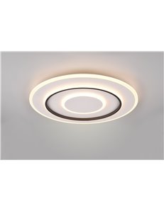 Jora plafoniera led rotonda con telecomando multifunzione d. 60cm 2