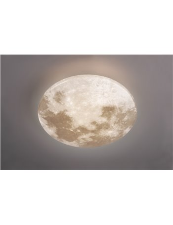Moonika plafoniera led effetto luna ip44 d. 40cm