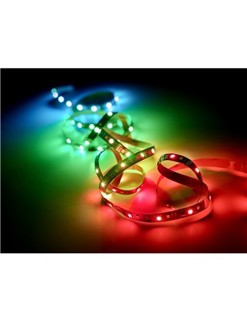 Racer striscia led anche rgb effetto rainbow con effetto sound tagliabile con telecomando multifunzione l. 3 metri