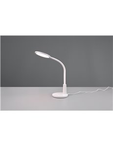 Sally lampada da studio led bianca flessibile con controllo touch multifunzione e timer h. 36cm
