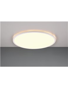 Scott plafoniera led bordo bianco anche retro-illuminata con telecomando multifunzione d. 50cm
