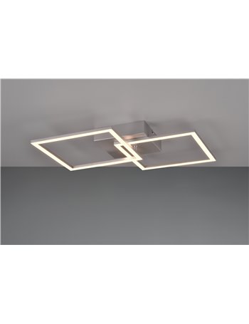 Trail plafoniera/applique led alluminio orientabile l. 44,6cm