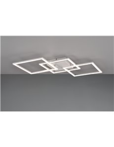 Trail plafoniera/applique led bianca orientabile l. 52,5cm