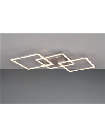 Trail plafoniera/applique led alluminio orientabile l. 52,5cm
