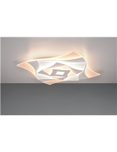 Akita plafoniera led 3d quadrata con telecomando multifunzione 50cmx50cm