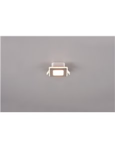 Nimbus faretto da incasso led quadrato bordo cromato accensioni separate 8,5cm x 8,5cm