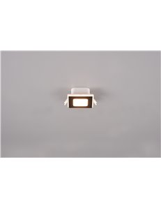 Nimbus faretto da incasso led quadrato bordo nero accensioni separate 8,5cm x 8,5cm