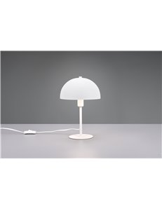 Nola lampada da tavolo metallo bianco h. 31cm