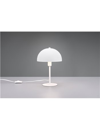Nola lampada da tavolo metallo bianco h. 31cm
