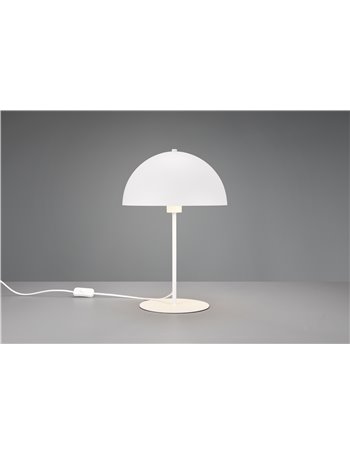 Nola lampada da tavolo metallo bianco h. 45cm