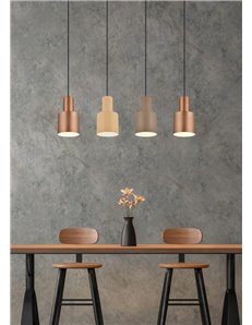 Agudo sospensione 4 diffusori metallo multicolor l. 87cm
