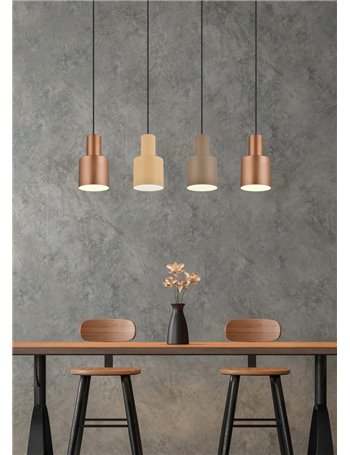 Agudo sospensione 4 diffusori metallo multicolor l. 87cm