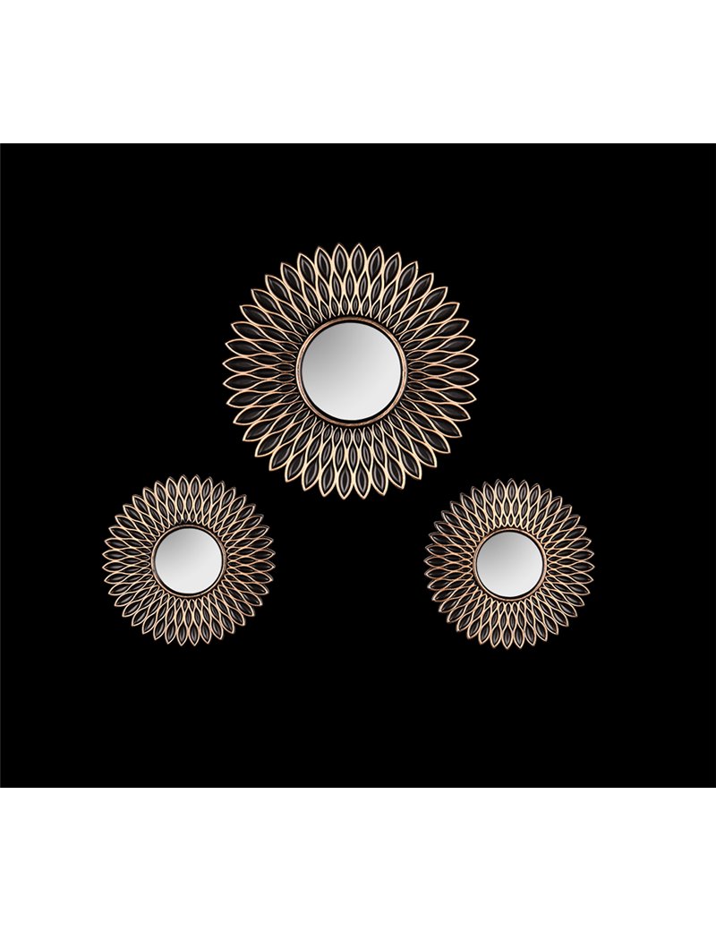 Trio Lighting Amanda set 3 specchi decorativi da parete 2440180  4017807577532