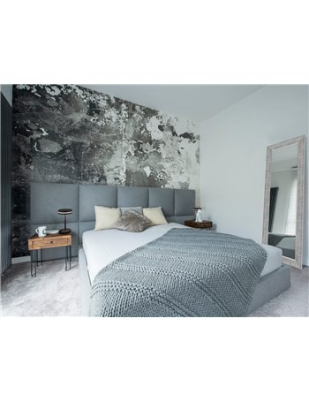 Amy specchio da parete con cornice decorata in vetro con ganci x installazione orizzontale e verticale