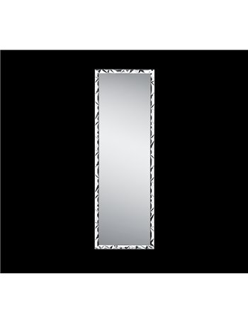 Annah specchio da parete con cornice sfaccettata con ganci x installazione orizzontale e verticale