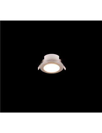 Argus faretto da incasso led rotondo bordo cromato + funzione rgb d. 8,2cm