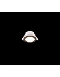Argus faretto da incasso led rotondo bordo nero + funzione rgb d. 8,2cm