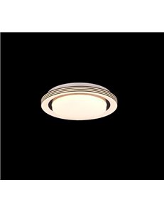 Atria plafoniera led bordo nero con telecomando multifunzione con diffusore effetto cielo stellato d.27cm 2