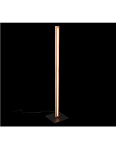Bellari piantana led legno naturale con dimmerazione 4 intensita' a pulsante l.115cm