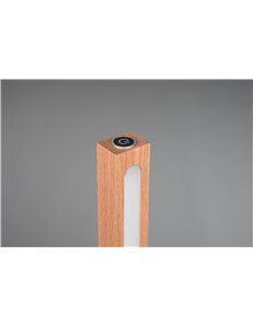 Bellari piantana led legno naturale con dimmerazione 4 intensita' a pulsante l.115cm   2