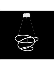 Bologna sospensione led bianca con dimmerazione ad interruttore d.50cm 2