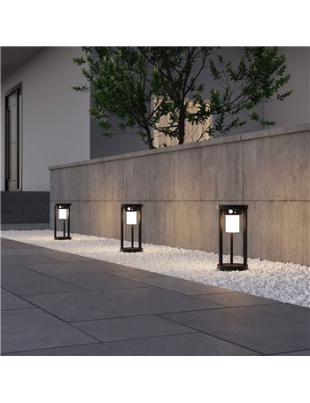 Carmo palo da esterno solare ricaricabile con sensore h41cm ip54
