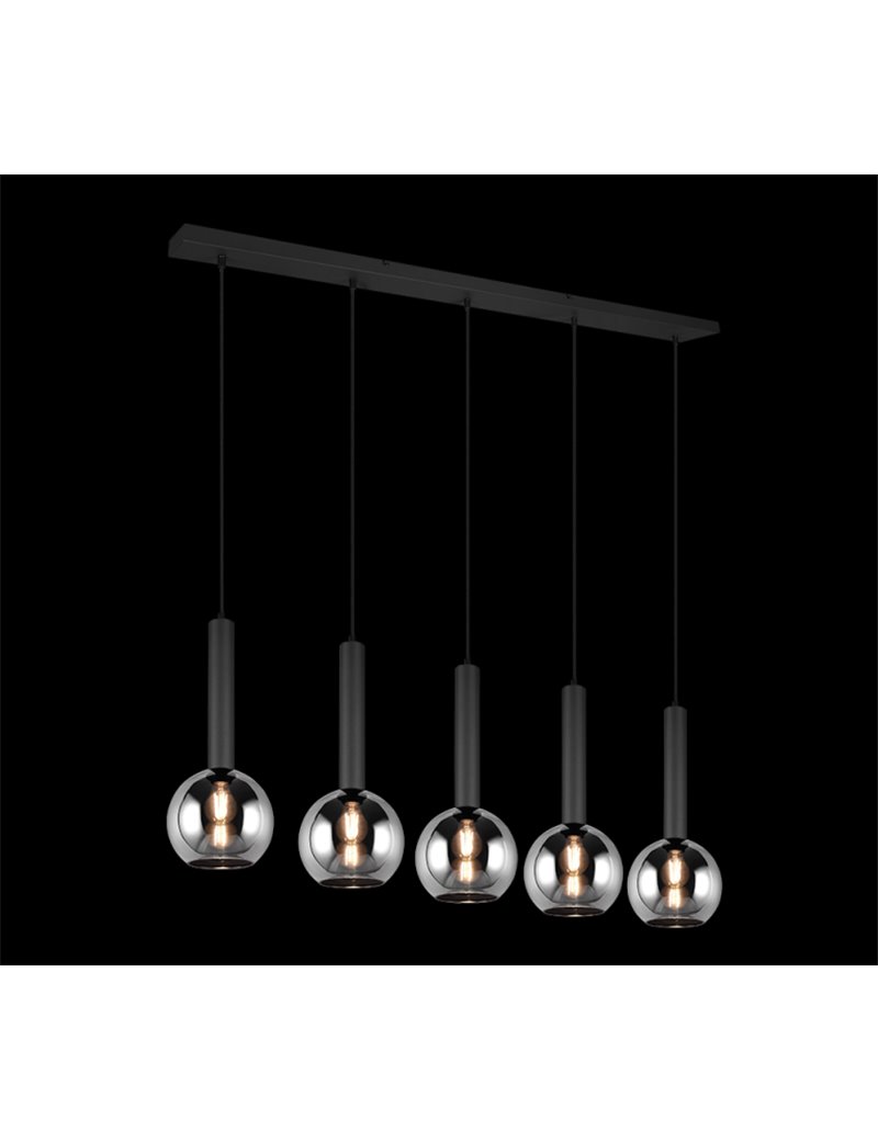 Trio Lighting Harvey lampada da studio flessibile con pinza metallo nero e  cromo h. 34cm R20731232 4251820308609